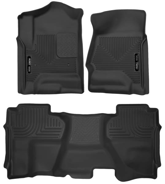 Husky Liners - 2014 - 2019 GMC, Chevrolet Husky Liners Front & 2nd Seat Floor Liners - 53918