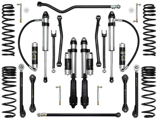 ICON Vehicle Dynamics - 2020 - 2022 Jeep ICON Vehicle Dynamics 20-UP JEEP GLADIATOR 2.5" STAGE 8 SUSPENSION SYSTEM (TUBULAR) - K22108T