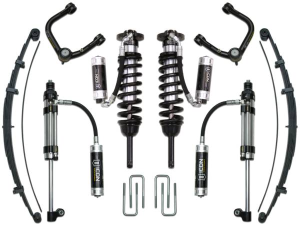 ICON Vehicle Dynamics - 2005 - 2022 Toyota ICON Vehicle Dynamics 05-15 TACOMA 0-3.5"/ 16-UP 0-2.75" STAGE 10 SUSPENSION SYSTEM W TUBULAR UCA - K53010T