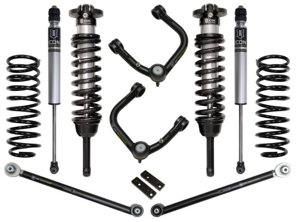 ICON Vehicle Dynamics - 2010 - 2022 Toyota ICON Vehicle Dynamics 10-UP FJ/10-UP 4RUNNER 0-3.5" STAGE 3 SUSPENSION SYSTEM W TUBULAR UCA - K53063T