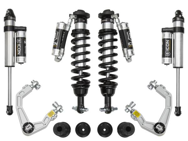 ICON Vehicle Dynamics - 2019 - 2022 Ford ICON Vehicle Dynamics 19-UP FORD RANGER 0-3.5" STAGE 4 SUSPENSION SYSTEM W BILLET UCA - K93204