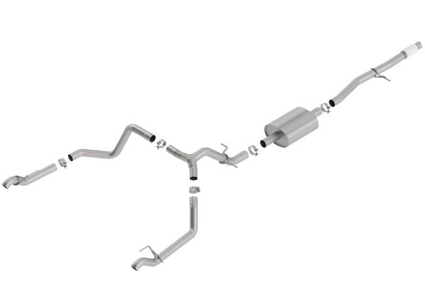 Borla - 2019 - 2022 GMC, Chevrolet Borla Cat-Back™ Exhaust System - S-Type - 140769