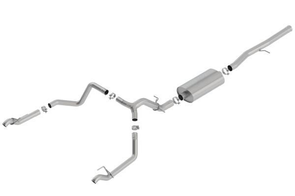 Borla - 2019 - 2022 GMC, 2019 - 2023 Chevrolet Borla Cat-Back™ Exhaust System - Touring - 140771