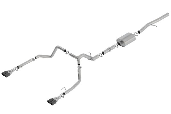 Borla - 2019 - 2022 GMC, 2019 - 2023 Chevrolet Borla Cat-Back™ Exhaust System - ATAK® - 140776BC