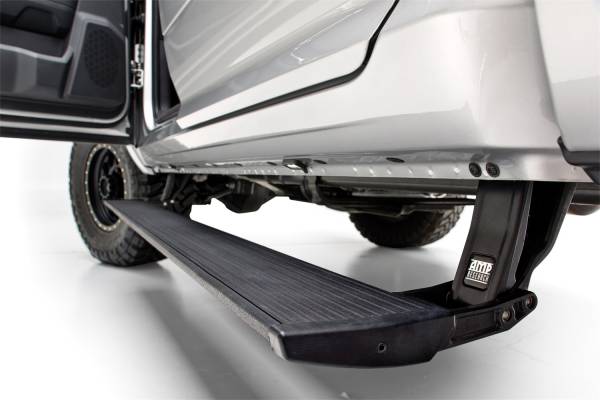 AMP Research - 2022 GMC, Chevrolet AMP Research Black Extruded Aluminum PowerStep™ Plug-N-Play System - 76255-01A