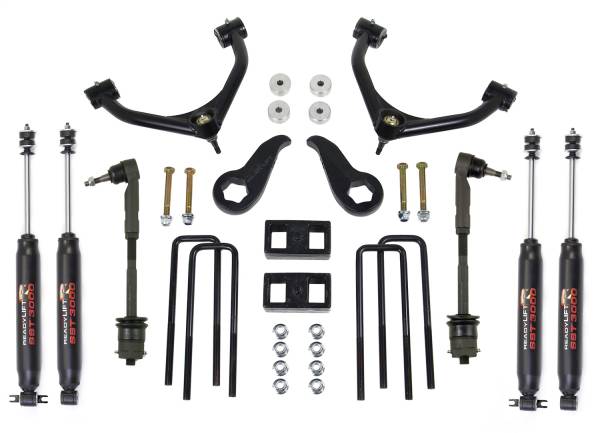 ReadyLift - 2011 - 2018 GMC, Chevrolet ReadyLift SST® Lift Kit w/Shocks 3.5 in. Front/2 in. Rear Lift w/Tubular Upper Control Arms Incl. SST3000 Shocks - 69-3512