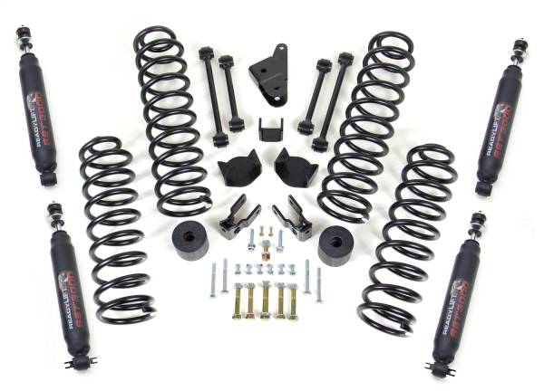 ReadyLift - 2007 - 2018 Jeep ReadyLift SST® Lift Kit w/Shocks 4.0 in. Front/3.0 in. Rear Lift Incl. Coil Springs SST3000 Shocks - 69-6401