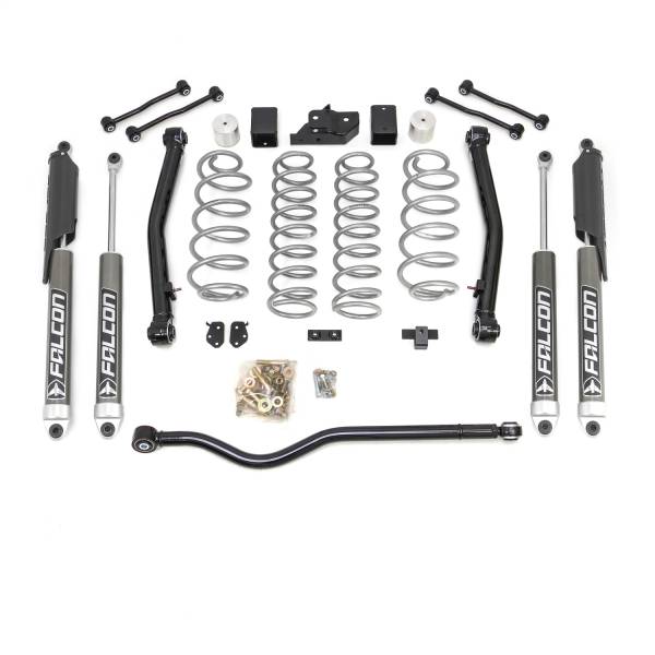 ReadyLift - 2018 - 2022 Jeep ReadyLift SST® Lift Kit Terrain Flex 2-Arm Kit w/Falcon 3.5 in. Rubicon 4.5 in. Sahara-Sport 2.1 Monotube Shocks - 69-6836