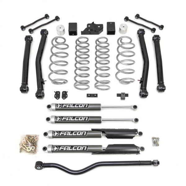 ReadyLift - 2018 - 2022 Jeep ReadyLift SST® Lift Kit Terrain Flex 4-Arm Kit w/Falcon 3.5 in. Rubicon 4.5 in. Sahara-Sport 2.1 Monotube Shocks - 69-6837