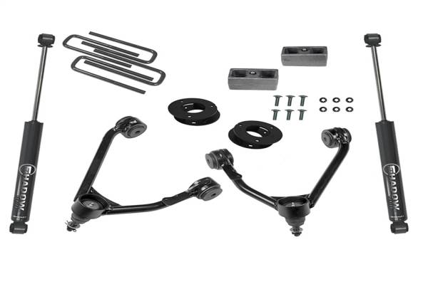 Superlift - 2014 - 2019 GMC, Chevrolet Superlift 3.5in. Upper Ctrl Arm Kit-14-18 GM 1500 2WD w OE Al or SS Ctrl Arms w SL Rr Shck - 3800