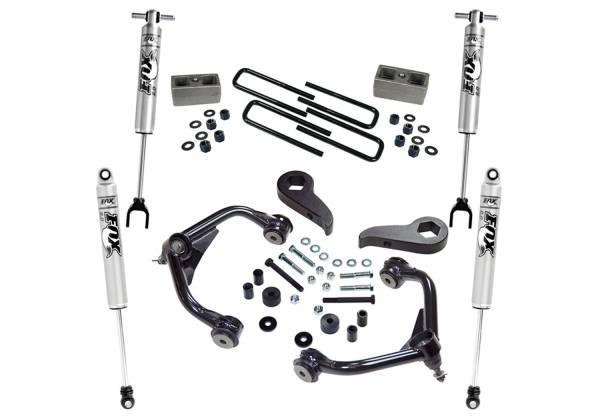 Superlift - 2011 - 2019 GMC, Chevrolet Superlift 3in. Lift Kit w/FOX Shocks-11-18 (19 Leg/Lim) Silv/Sierra 2500HD/3500HD - K1010F