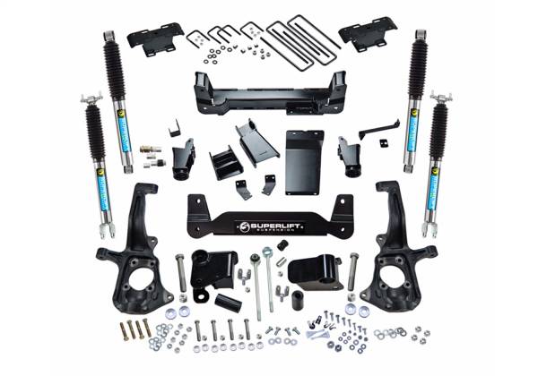 Superlift - 2011 - 2019 GMC, Chevrolet Superlift 6in. Lift Kit-11-19 Silv/Sierra 2500/3500HD 4WD-Knuckle Kit w/Bilstein Shocks - K150B