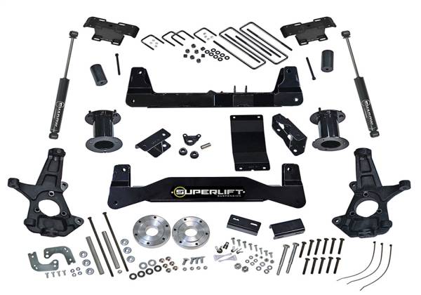 Superlift - 2007 - 2013 GMC, Chevrolet Superlift 6.5in. Lift Kit-07-13 Silverado/Sierra 1500 4WD-w/SL Rear Shocks - K162