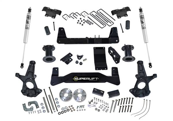 Superlift - 2007 - 2013 GMC, Chevrolet Superlift 6.5in. Lift Kit w/FOX Shocks-07-13 Silv/Sierra 1500 4WD - K162F