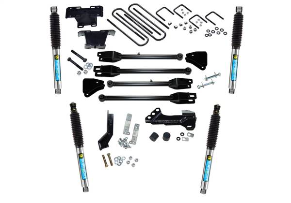 Superlift - 2017 - 2022 Ford Superlift 4in. 4-Link Lift Kit-17-22 F-250/F-350 4WD-Diesel-w/Bilstein Shocks - K166B