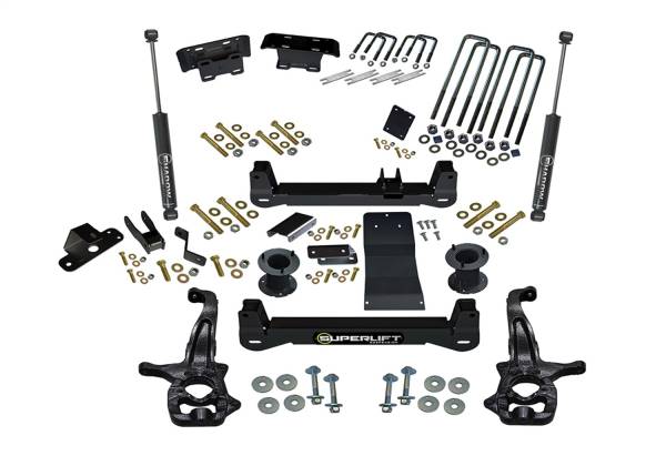 Superlift - 2019 - 2022 GMC, Chevrolet Superlift 6in. Lift Kit-19 (New Body)-22 Silv/Sierra1500 4WD w/SLShks (exc Trailboss/AT4) - K182