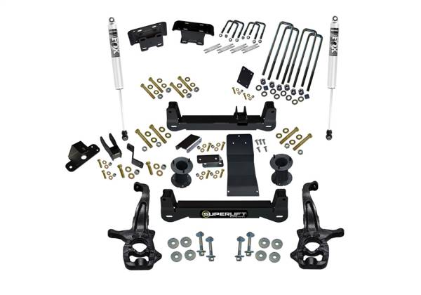 Superlift - 2019 - 2022 GMC, Chevrolet Superlift 6in. Lift Kit w/FOX Shocks-19(NewBody)-22 Silv/Sierra 1500 4WD(non-Trlboss/AT4) - K182F