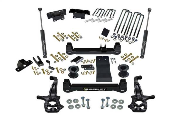 Superlift - 2019 - 2022 GMC, Chevrolet Superlift 4in. Lift Kit-19 (New Body)-22 Silv/Sierra1500 4WD w/SLShks-Trailboss/AT4 - K299