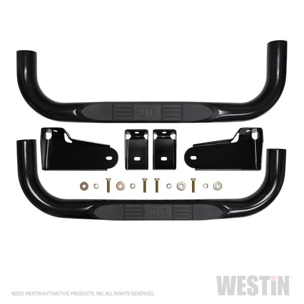 Westin - 2019 - 2022 GMC, Chevrolet Westin E-Series 3 Round Nerf Step Bars - 23-4115