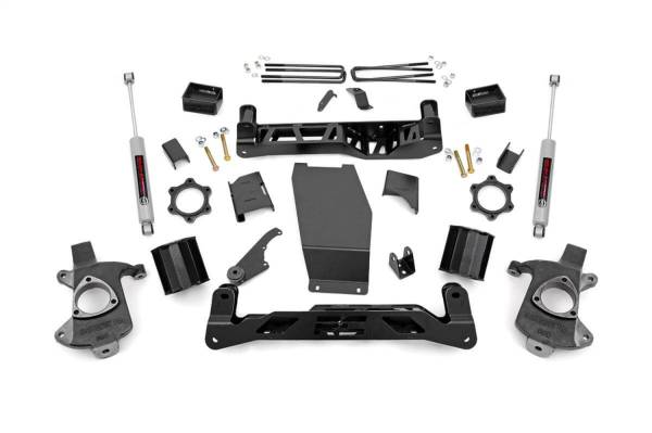 Rough Country - 2014 - 2017 GMC, Chevrolet Rough Country Suspension Lift Kit w/Shocks - 22330