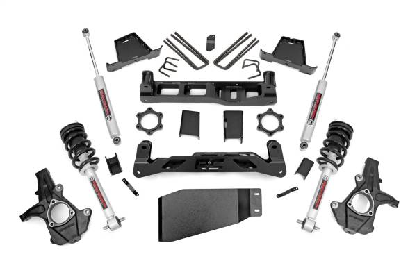 Rough Country - 2007 - 2013 GMC, Chevrolet Rough Country Suspension Lift Kit w/Shocks - 23633