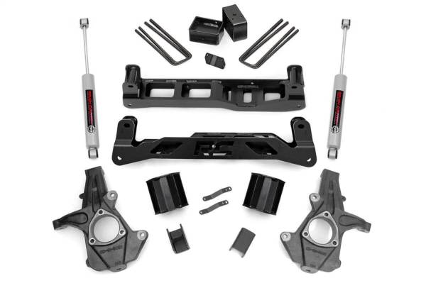 Rough Country - 2014 - 2017 GMC, Chevrolet Rough Country Suspension Lift Kit w/Shocks - 24730