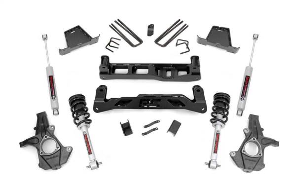 Rough Country - 2007 - 2013 GMC, Chevrolet Rough Country Suspension Lift Kit w/Shocks - 26331