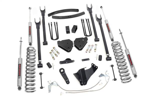 Rough Country - 2008 - 2010 Ford Rough Country 4-Link Suspension Lift Kit w/Shocks - 584.20