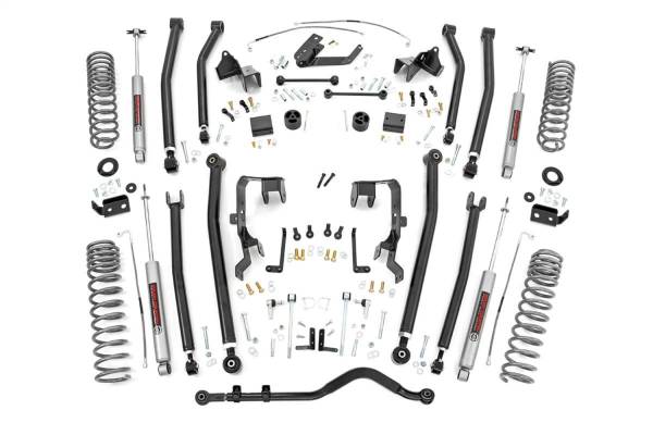 Rough Country - 2007 - 2018 Jeep Rough Country Long Arm Suspension Lift Kit w/Shocks - 79030A