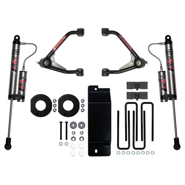 Skyjacker - 2017 - 2018 GMC, Chevrolet Skyjacker Lift Kit-Suspension 3.5 in. Suspension Lift Kit With ADX 2.0 Remote Reservoir Shocks. - C17350KAX