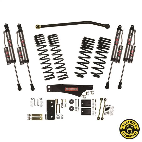 Skyjacker - 2007 - 2018 Jeep Skyjacker Lift Kit-Suspension 3.5 in. Suspension Lift System With ADX 2.0 Remote Reservoir Shocks. - JK35BKXLT