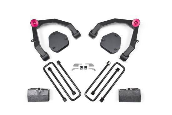 Zone - 2007 - 2013 GMC, Chevrolet ZONE 3.5" Upper Control Arm Kit w/ Nitro Shocks 2007-2013 Silverado/Sierra 1500 2WD (ZONC30N)