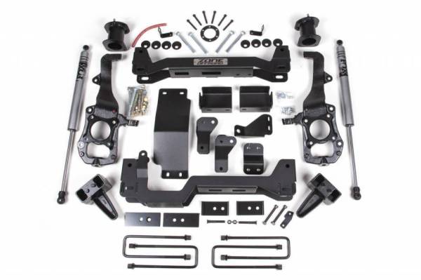 Zone - 2021 - 2022 Ford ZONE 4" Lift Kit w/ FOX Shocks 2021+ F-150 4WD w/ 3" Rear Block (ZONF91F)