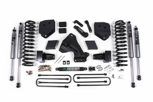 Zone - 2020 - 2022 Ford ZONE 4" Radius Arm Lift Kit w/ FOX Shocks 2020+ F350 DRW *DIESEL* (ZONF73F)