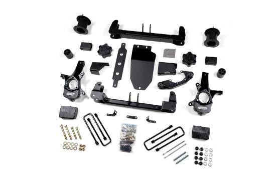 Zone - 2014 - 2016 GMC, Chevrolet, 2020 - 2022 Ford ZONE 4.5" Lift Kit Cast Steel Arms w/ Nitro Shocks 2014-2016 Silverado/Sierra 1500 4WD (ZONC27N)