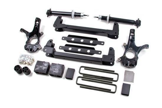 Zone - 2007 - 2013 GMC, Chevrolet, 2020 - 2022 Ford ZONE 4.5" Lift Kit w/ Nitro Shocks 2007-2013 Silverado/Sierra 1500 2WD (ZONC9N)