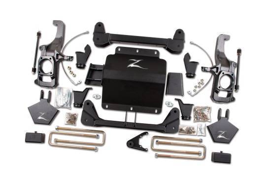 Zone - 2011 - 2019 GMC, Chevrolet ZONE 5" Lift Kit w/ Nitro Shocks 2011-2019 Silverado/Sierra HD w/o Top Overload (ZONC12N)