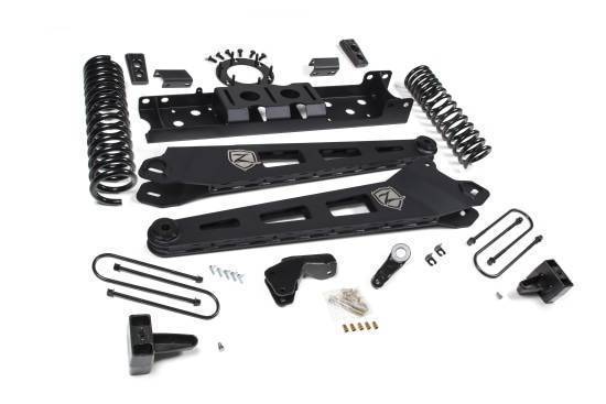 Zone - 2019 - 2022 Ram ZONE 5.5" Radius Arm Kit w/ FOX Shocks 2019-2021 RAM 3500 4WD w/ Overload *GAS* (ZOND122F)