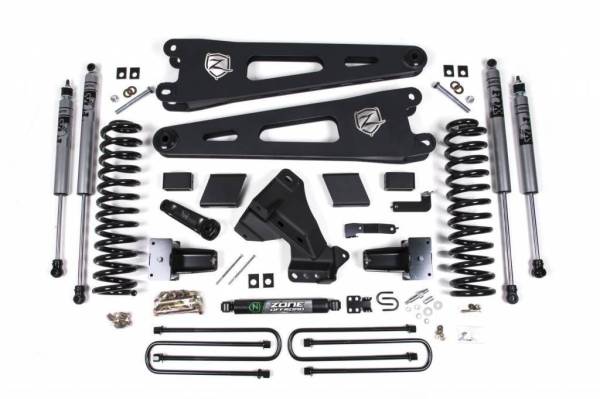 Zone - 2020 - 2022 Ford ZONE 6" Radius Arm Lift Kit w/ FOX Shocks 2020+ F350 DRW *DIESEL* (ZON69F)