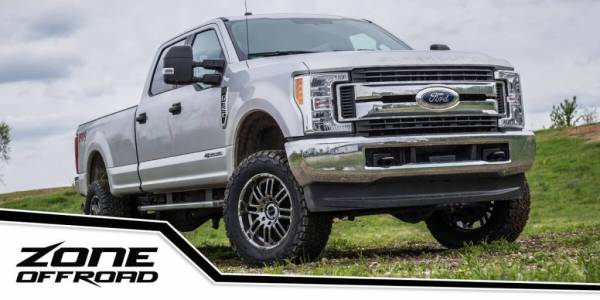 Zone - 2017 - 2019 Ford ZONE 4" Lift Kit 2017-2019 F250/F350 3-Leaf Main **No Shocks** (ZONF106)