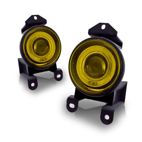 Winjet - Winjet HALO PROJECTOR FOG LIGHTS-AMBER YELLOW - CFWJ-0064-Y