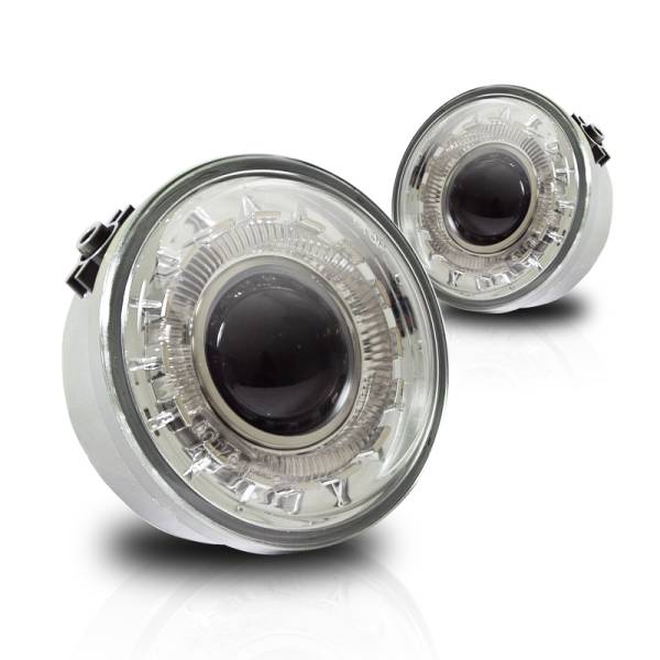 Winjet - Winjet HALO PROJECTOR FOG LIGHTS-CLEAR - CFWJ-0155-C