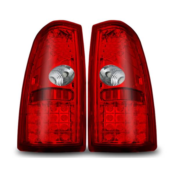 Winjet - Winjet LED TAIL LIGHTS-CHROME / RED - CTWJ-0006-CR