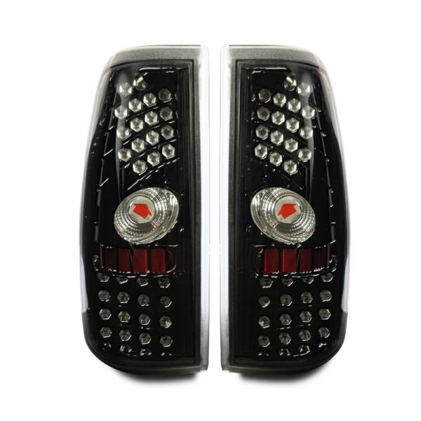 Winjet - Winjet LED TAIL LIGHTS-GLOSS BLACK / CLEAR - CTWJ-0006-GBC