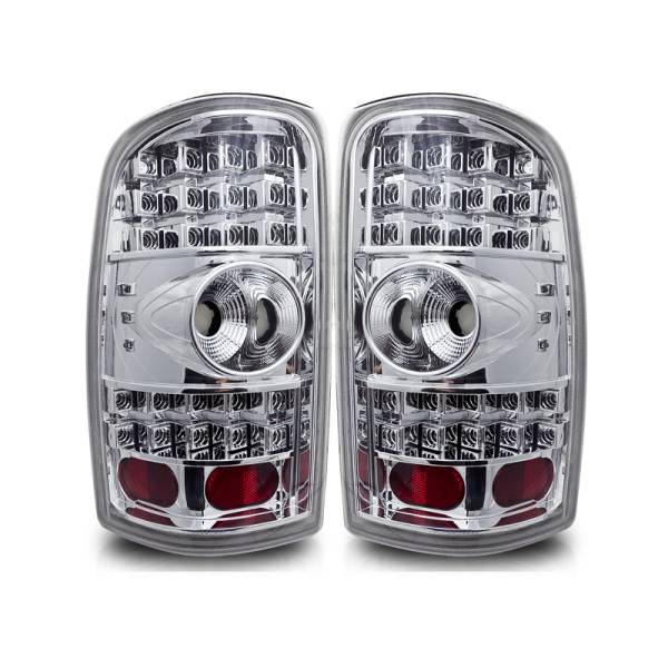 Winjet - Winjet LED TAIL LIGHTS-CHROME / CLEAR - CTWJ-0007-CC