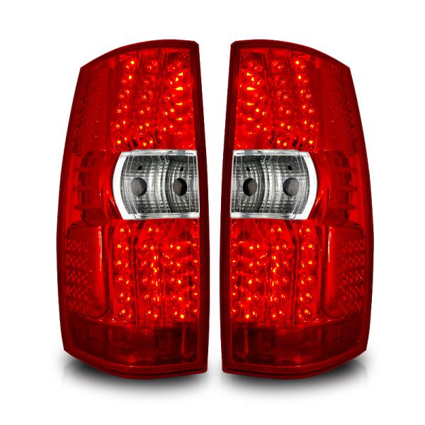 Winjet - Winjet LED TAIL LIGHTS-CHROME / RED - CTWJ-0066-CR