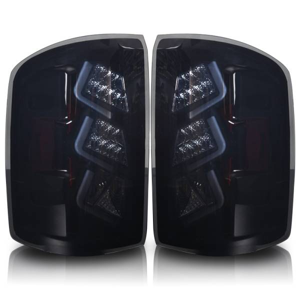 Winjet - Winjet LED TAIL LIGHTS-BLACK / SMOKE - CTWJ-0439-BS