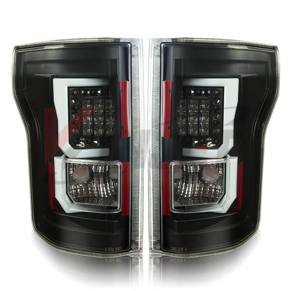 Winjet - Winjet LED TAIL LIGHTS-BLACK / CLEAR - CTWJ-0440-BC