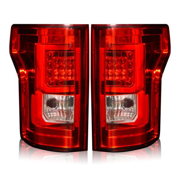 Winjet - Winjet LED TAIL LIGHTS-CHROME / RED - CTWJ-0440-CR