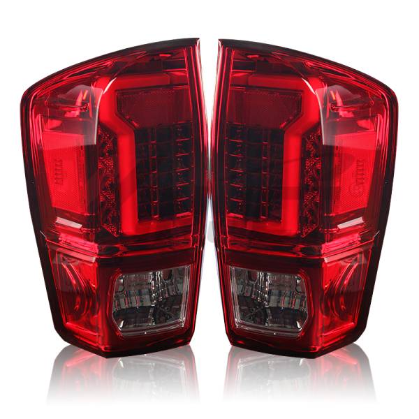 Winjet - Winjet LED TAIL LIGHTS-CHROME / RED - CTWJ-0466-CR